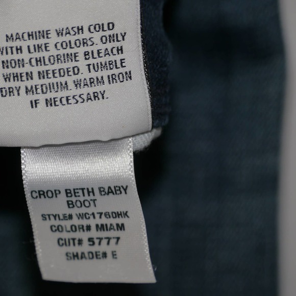 Hudson Crop Beth Baby Boot Dark Wash Size 26 - Picture 10 of 12